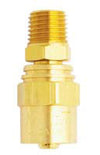 MILTON 1/4NPT Male Reusable BrassHose End MI615S - Direct Tool Source