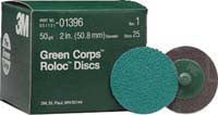3M COMPANY 2" Green Corp Roloc Disc24 Grit MM01398 - Direct Tool Source
