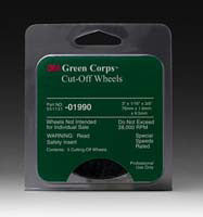 3M COMPANY 3" Green Corps Cut Off Wheels(5 Pack) MM01990 - Direct Tool Source