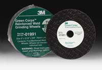 3M COMPANY 3" Green Corps Weld SlagGrinding Wheel MM01991 - Direct Tool Source
