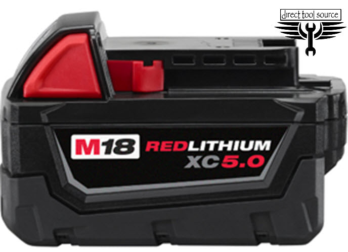Milwaukee M18 XC 5.0 High Capacity Li-Battery 48-11-1850 - Direct Tool Source