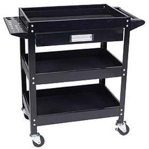 Performance Tool Service Cart with Tool HolderBins and Drawer PMW54006 - Direct Tool Source