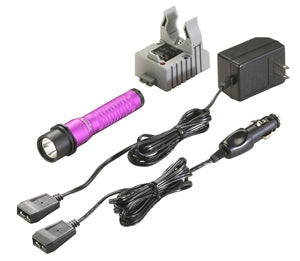 STREAMLIGHT Strion LED Anodized Purple KitFlashlight AC/DC SG74349 - Direct Tool Source