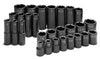 SK HAND TOOL 28 Piece 6 Point Standard andDeep Fractional Impact Socket SK4051 - Direct Tool Source