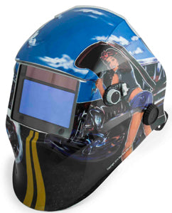 SHOP IRON Biker Girls Auto DarkeningWelding Helmet SO45005 - Direct Tool Source