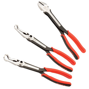 SUNEX  TOOL 3 Piece Heavy Duty Hose Gripper and Cutting Pliers Set SU3704V - Direct Tool Source