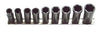 TURBOSOCKET 9 Piece 3/8" Drive Deep MetricTurbo Socket Set TRTSMD3809B - Direct Tool Source