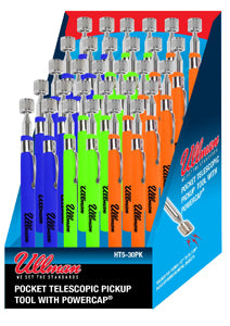 ULLMAN 30 Piece Display PocketMagnetic Pick-Up Tool Neon ULHT5-30PK - Direct Tool Source
