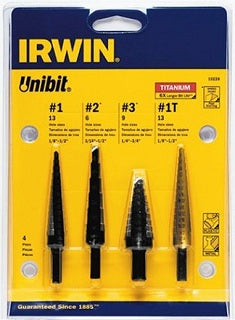 VISEGRIP 4 Piece Unibit Set VG10228 - Direct Tool Source