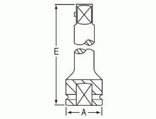 GREY PNEUMATIC 1/2" F x M x 18" Adapter w/Locking Pin GY2257AL - Direct Tool Source