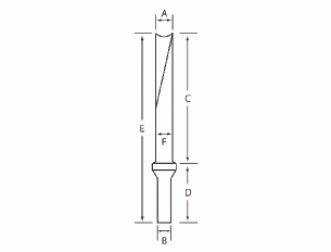 GREY PNEUMATIC 7-1/2" Long Bushing Splitter GYCH118 - Direct Tool Source