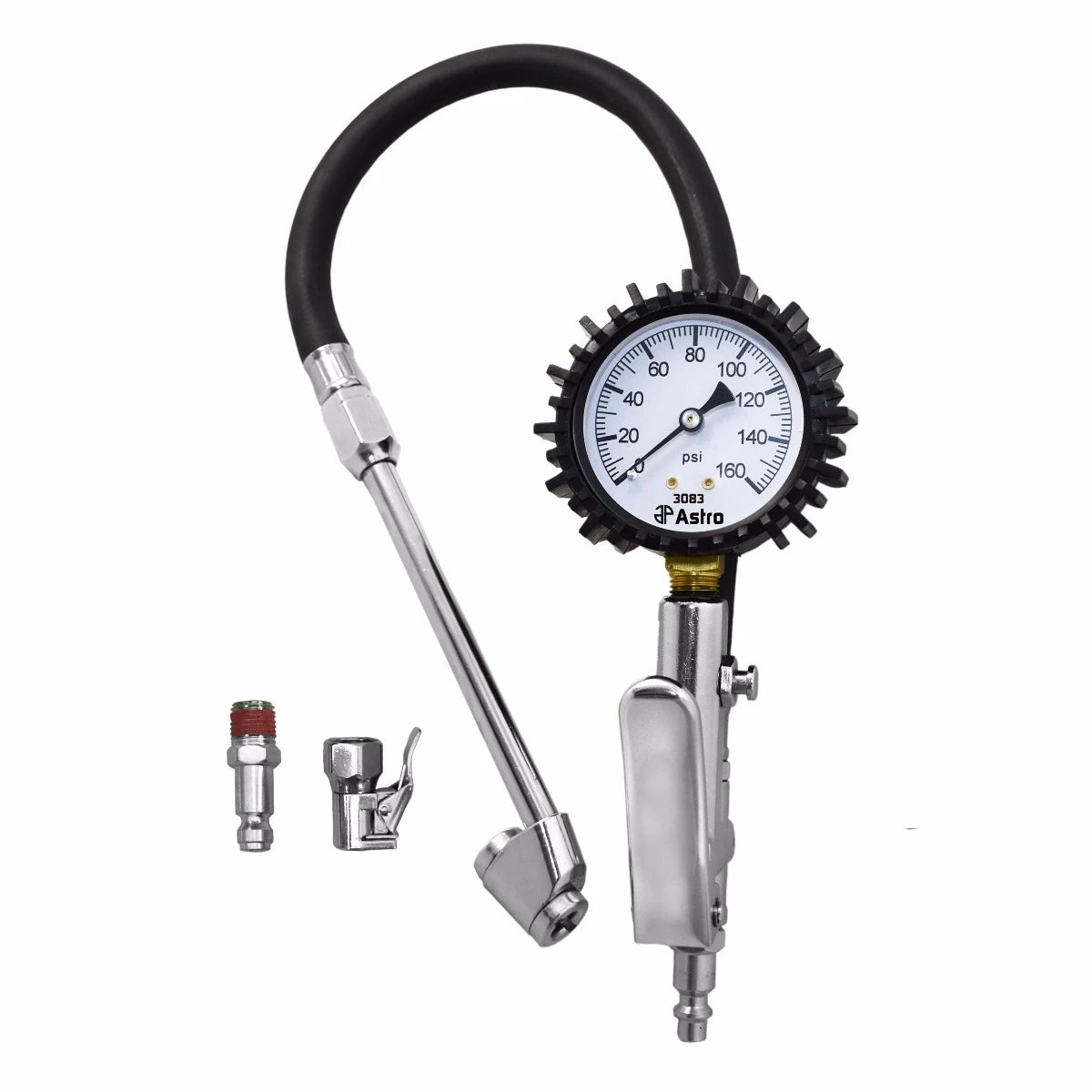 ASTRO PNEUMATIC 2.5" Dial Tire Inflator withLocking & Dual Chucks AO3083 - Direct Tool Source