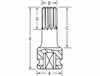GREY PNEUMATIC 1/2" Drive x M5 Tamper ProofTriple Sq. 4" Length GY21054ST - Direct Tool Source
